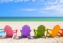 Sanibel beach in Florida